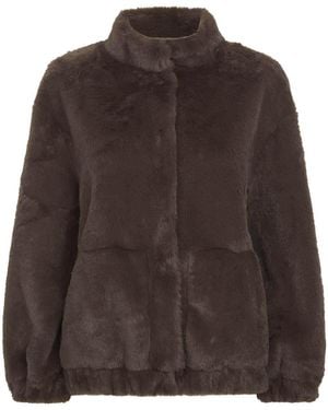 Nooki Design Aubrey Faux Fur Jacket - Brown