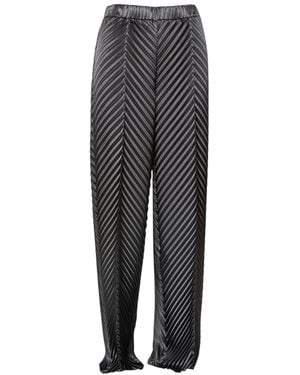 ARTISTA Onix High Waisted Pleated Trousers - Grey