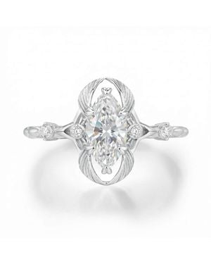 Azura Jewelry New York Seeker's Snitch Ring Vermeil - White