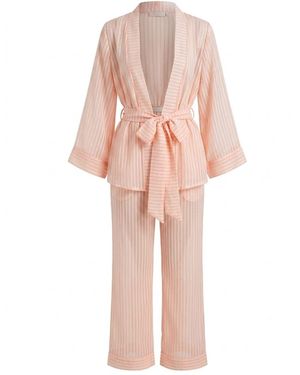 GLAM ON YOU Neutrals Alora Co-Ord Set - Pink