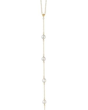 Katy Faye Cyrus Pearl Necklace - White