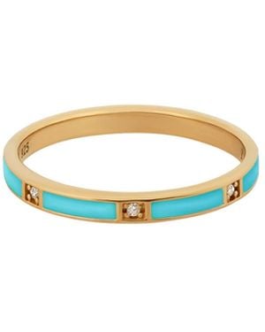 Karma and Luck Enamel Ring – Healing & Protection Gemstone Jewellery – Soothing Vibrations - Metallic