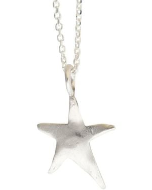 Karen Hallam Ziggy Star Charm Necklace - White