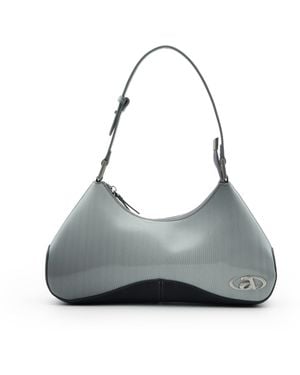 A by Anyah Ada Platinum Shoulder Bag - White