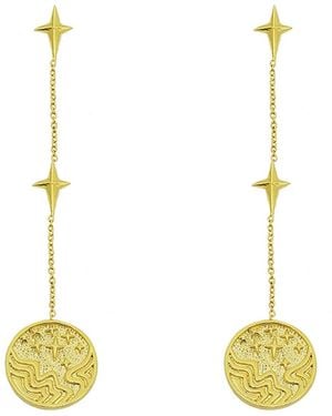 Aurozia Tarot The Star Drop Earrings - Metallic