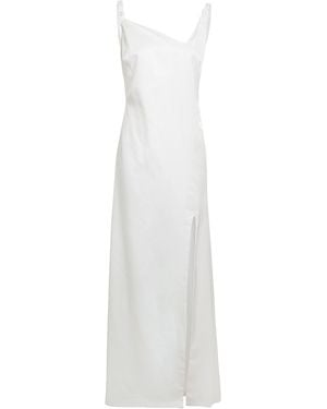 Sarvin Asymmetric Maxi Dress - White