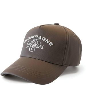 Champagne & Horses Neutrals The First Glass Cap - Brown