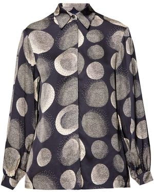 Helen Mcalinden Viola & Ivory Print Blouse - Grey