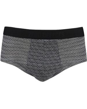 Zd - Zero Defects Allure Brief Mini – Anatomical Cut & Fabric-Covered Waistband – - Black