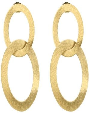 LOTT.gioielli Classic Earrings Oval Charm L - Metallic