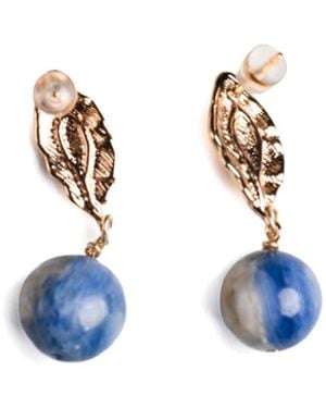 Heartfelt Layers Impression Sunrise Drop Earring - Blue