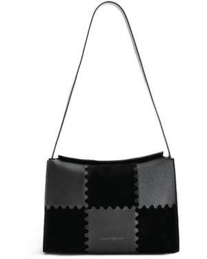 Orange Cube Square Stitch Box Bag - White