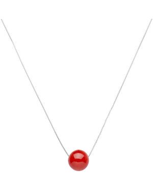 Unaloe Coral Sphere Necklace - Metallic