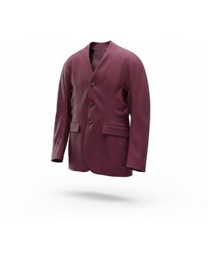 Ayana Designs Classic Single Breased Tailored Jacket Power Suits - Purple