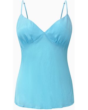 Why Mary Aqua Cami Slip Top - Blue
