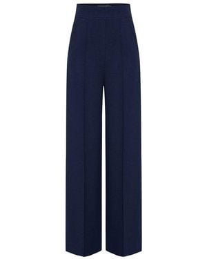 Exquise Regular Tailored Wide-Leg Pants - Blue