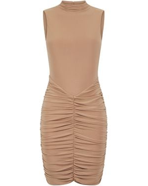 Celestine & Mae Neutrals Ixia Mini Dress - Brown