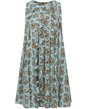 Pecanpepperpelican Habanero Pepper Mini Dress - Green