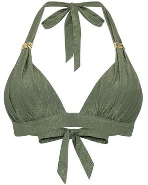 Leyla Maya Ltd Annie Halter-Neck Bikini Top - Green