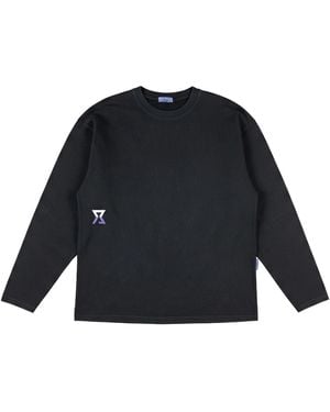 Achilles and the Tortoise Long Sleeve Tee Stone - Blue