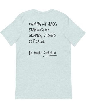Anchor and Crew Ice Think Ocean Gorilla Aspirations Cotton Embroidered T-Shirt - Blue