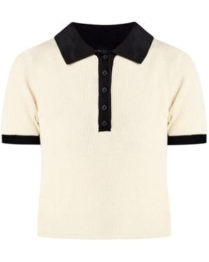 Known Supply Zuri Knit Polo Top - Black