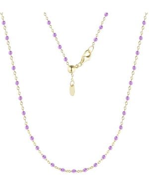 KAMARIA Enamel Beaded Chain Necklace - Metallic