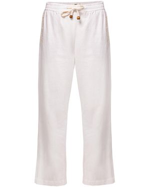 Raw Potential Neutrals Teria Organic Cotton Trousers - White