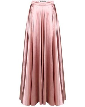 Merlenne Long Skirt - Pink