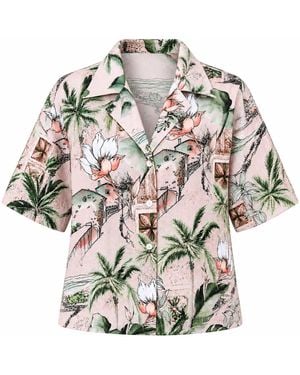 Plivati Neutrals Giuliana Button Up Top — Selo - Gray