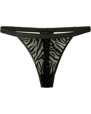 Perilla Lingerie Clothilde Thongs - Black