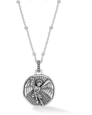 Dower & Hall St. Michael Talisman Necklace - Metallic