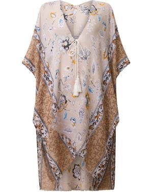 James Lakeland Floral Paisley Kaftan - White
