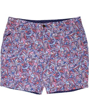 lords of harlech Edward Paisley Layers Short - Purple