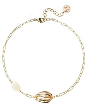 Adriana Pappas Designs Mini Shell Anklet - Metallic
