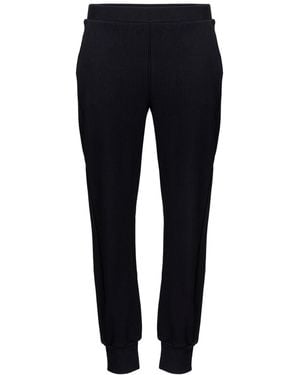 Oh!Zuza Cotton Ribbed Joggers - Black