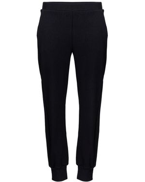 Oh!Zuza Cotton Ribbed Joggers - Black