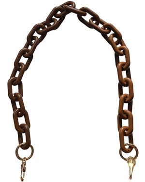 CLOSET REHAB Chain Link Short Acrylic Purse Strap - Black