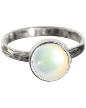 FV Jewellery La Stèle Mother Of Pearl Circle Ring - Metallic