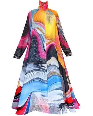 Maxjenny A-Shaped Maxi Dress - Blue