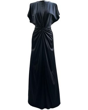 Imaatu Laura Silk Maxi Dress - Blue