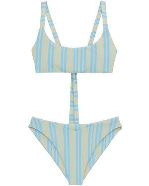 Bikinis by Bridget Wave Bikini Bottoms - Blue