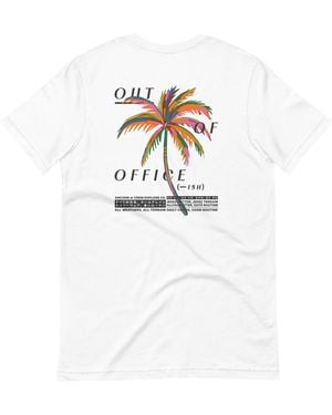 Anchor and Crew Out Of Office Passenger Organic Cotton T-Shirt - White
