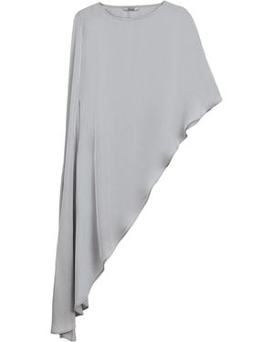 Nocturne Asymmetric-Detail Blouse - Gray