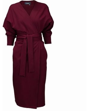 Nola Kimonodress Burgundy - Purple