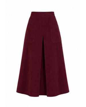 Raishma Milan Burgundy Skirt - Purple