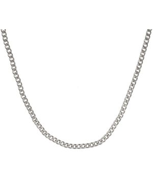 Edge Only Curb Chain 3.7Mm 55Cm Sterling - Metallic