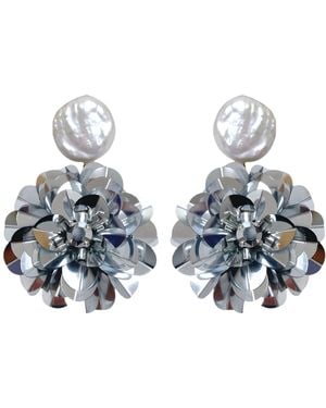 PINAR OZEVLAT Pearl Drop Blossoms - Blue
