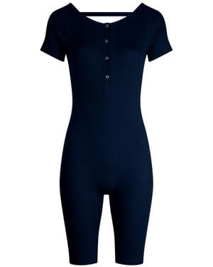 The Koozy Julie Short Sleeve One-Piece - Blue