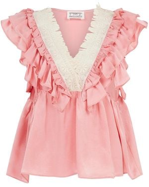 Lisa The Label Teardrop Blouse - Pink